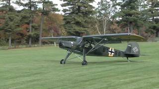 Fieseler Storch takeoff [upl. by Aidua281]