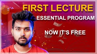 TharunSpeaks FIRST LECTURE The Essential Program for FREE [upl. by Jacenta]