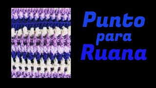 PUNTO PARA RUANAS Y PONCHOS crochet aprendecrochet [upl. by Shreve]