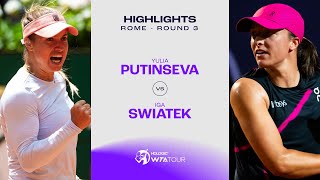 Iga Swiatek vs Yulia Putintseva  2024 Rome Round 3  WTA Match Highlights [upl. by Clarissa]