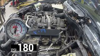 2002 BMW 540i E39 44L M62 Compression test [upl. by Ahpla]