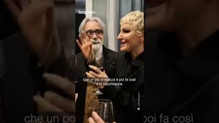 Gianluca Grignani e Arisa brindano allamicizia e si commuovono dopo lesibizione sanremese shorts [upl. by Sseb]