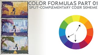 Color Formulas Split Complementary Color Schemes [upl. by Hiller623]