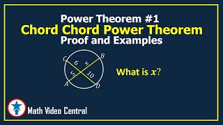 Chord Chord Power Theorem Proof and Examples Intersecting Chords Theorem  Geometry [upl. by Toft]