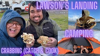 Camping and Crabbing at Lawson’s Landing Dungeness Crab Catch and Cook [upl. by Litch]