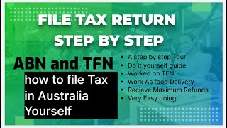 how to lodge tax return step by step in Australia  2022  tax refund  abn tfn [upl. by Maximilianus]