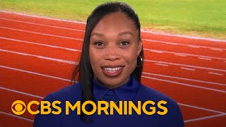 Allyson Felix introduces firstever nursery in Olympic village [upl. by Aulea]