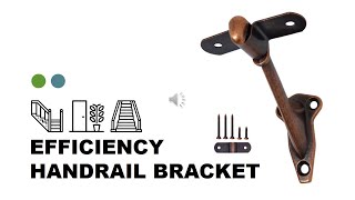 Handrail Bracket Easy Installation Solid Railing Efficiency  HOWTOOL Hardware [upl. by Yeblehs]