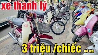 ÔNG TRÙM SÀI GÒN THANH LÝ DREAM THÁI CUP 86 CITI SUPER WAVE ANPHA AB WAVE NOUVO 3TRIỆU XE MÁY GIÁ Rẻ [upl. by Oine]