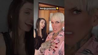 Eugenia Cooney With Jeffree Star Before Their Makeup Streams Yesterday 102623 shorts [upl. by Ermine]