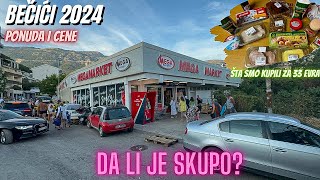 Becici 2024  Cene u marketu ponuda Crna Gora hrana market Mega Promet Montenegro becici [upl. by Mannes]