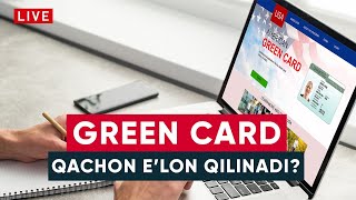 GREEN CARD NATIJALARI QACHON ELON QILINADI [upl. by Refinnaj]