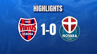 Virtus VeronaNovara 10  3 giornata  Serie C  Highlights [upl. by Joacima]