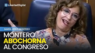 Las obscenidades de María Jesús Montero en su escaño abochornan a todo el Congreso [upl. by Frech802]