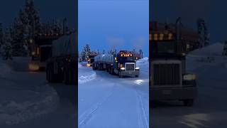 The peterbilt on the ice thejourney of surviral cat peterbilt trailer diesel ice [upl. by Nerac]