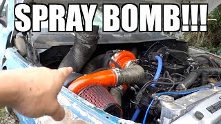 DONT EVER DO THIS SPRAY BOMBING THE JUNKYARD CUMMINS [upl. by Felicdad663]