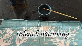 Painting with bleach [upl. by Esiled791]