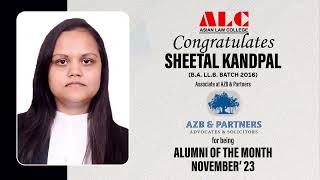 002  507Coffee Chat with Alumni Ms Sheetal Kandpal BALLB 2016 [upl. by O'Meara]