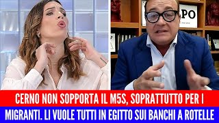 🔴 CERNO SE NE FREGA DEL GALATEO GLI È IMPOSSIBILE FARE UN DIBATTITO SERIO CON LA BALDINO DEL M5S [upl. by Kenwee]