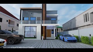 CONTEMPORARY FOUR BEDROOMS DESIGN TO BE BUILT IN ACCRA  GHANA LAND SIZE 31 BY 42 FT [upl. by Naamana26]