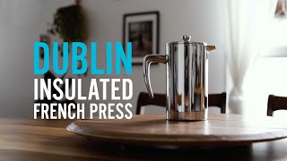 GROSCHE  Dublin Stainless Steel Insulated French Press [upl. by Renferd]