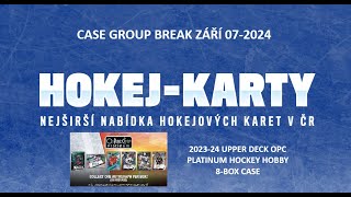 HOKEJKARTYCZ CASE GROUP BREAK Září 072024 2324 UD OPC PLATINUM HOCKEY HOBBY 8BOX CASE [upl. by Philemon]