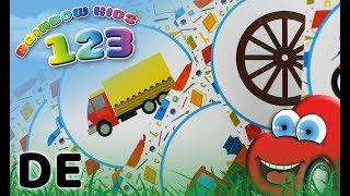 Erste Wörter lernen für Kleinkinder Fahrzeuge Feuerwehr Gegenstände  Deutsch  Rainbow Kids 123 [upl. by Menis]