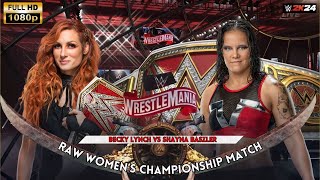 Becky Lynch vs Shayna Baszler  RAW Women Championship Match  WWE2K24  GameCity [upl. by Essined]