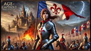 Age of Empires II DE  Joan of Arc Campaign  Mission 6 A Perfect Martyr  Full Gameplay [upl. by Aneet871]