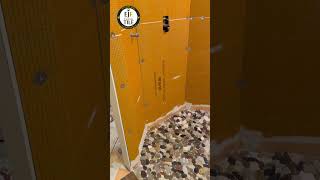 Pebble Shower Floor  Kerdi Board Walls  Fulton MO [upl. by Etsirhc437]