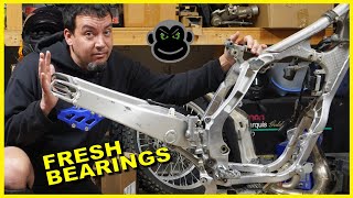 Yamaha YZ 250 Build  EP2 Swingarm Bearing Replacement [upl. by Guillermo997]