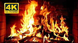 🔥 Cozy Fireplace 4K 12 HOURS Fireplace with Crackling Fire Sounds Crackling Fireplace 4K [upl. by Hallock]