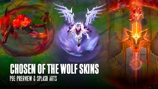 New Chosen of the Wolf Skins  PBE Preview  League of Legends [upl. by Anaerol116]