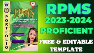 RPMS PORTFOLIO SY 20232024  OBJECTIVES 115 WITH FREE DOWNLOADABLE TEMPLATE FOR TEACHER IIII [upl. by Shepp73]