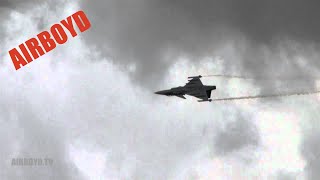 Saab Gripen Demonstration  Farnborough Airshow [upl. by Nils446]