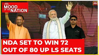 Opinion Poll Survey 2024 NDA Vs INDIA Alliance In 80 Seats In Uttar Pradesh  Mood Of The Nation [upl. by Danell364]