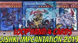 YGOPRO GISHKI DECK 12019  OCG  ft IMPCANTATION [upl. by Norrv]