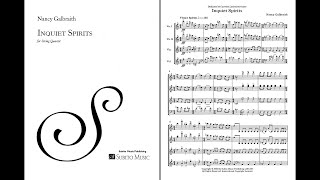 Nancy Galbraith – String Quartet 2 – Inquiet Spirits – Music amp Score [upl. by Ayanal]