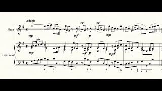 Handel  Sonata for flute and continuo in G Major  play along piano accompaniment [upl. by Ynamreg98]