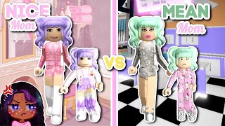 😇 👿 NICE MOM VS MEAN MOM IN BROOKHAVEN Brookhaven 🏡RP Story Roblox [upl. by Straus]