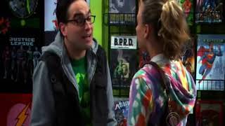 The big bang theoryLeonard and Penny with Sheldon at the comic book store [upl. by Glen]