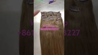 Dark brown color 4 clip ins hair clipins hairextensions clipinsfornaturalhair [upl. by Ynabe]