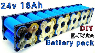 How to Make 24V 18Ah Battery pack For Electric Cycle [upl. by Aidyn]