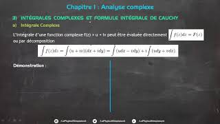 Analyse Complexe 6 Intégrale Complexe [upl. by Stagg]