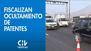 Fiscalizan en autopistas para pesquisar patentes adulteradas [upl. by Gefen]