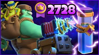 Top Ladder with Goblin Giant Sparky Rage Deck [upl. by Aynatahs961]