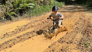 MEU FILHO FEZ TRILHA DE BIKE NA LAMA Thiago velho [upl. by Paulette]