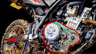 How to change the Clutch yamaha WR125 R\X yzfr125 [upl. by Anderer]