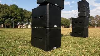 Teste Kit Ativo em campo aberto Line Array 2x12quot2x8quot  Sub 18quot 10 Cxs 9600w LA9610 [upl. by Hako]