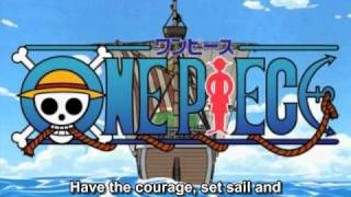 One Piece OP 04  BON VOYAGE FUNimation English Dub Sung by Brina Palencia Subtitled [upl. by Einberger944]